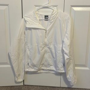 The North Face Windbreaker Jacket, Size Medium, White